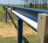 The 800 meter long jacketing bench at High Performance Magnetics runs parallel to a runway under renovation at Tallahassee Regional Airport.