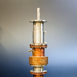 A twin-screw extruder prototype developed at ORNL